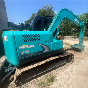 รถขุด Kobelco SK75 มือสอง ประสิทธิภาพสูง 7.5 ตัน เครื่องยนต์หลัก PLC มอเตอร์ ปั๊ม เกียร์บ็อกซ์ ขายราคาถูก - Product Image 1