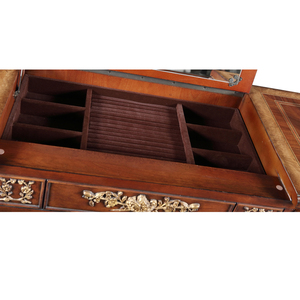 Table de toilette élégante de style français, villa, chambre à coucher, hôtel, table en bois <span class=keywords><strong>massif</strong></span>, miroir noble, coiffeuse, <span class=keywords><strong>commode</strong></span> de chambre à coucher - Product Image 5