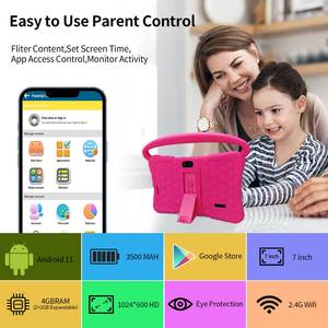 Venta al por mayor precio barato <span class=keywords><strong>juegos</strong></span> de aprendizaje escolar 7 pulgadas niños tabletas Educación Niños Oem Android tableta <span class=keywords><strong>para</strong></span> niños - Product Image 3