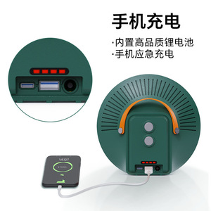 Linterna solar para acampar LED blanco cálido 6V recargable portátil para exteriores modelo Planet CY40015505 - Product Image 2