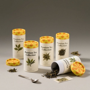 Custom High-End Eco-Friendly Kraft Paper Slotted <b>Box</b> Cylinder Shape Gift <b>Box</b> for Coffee Tea Packaging with Recycled Materials - Product Image 4