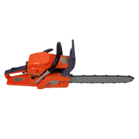 Tronçonneuse à essence UM Guangtouqiang Style 5200 Orange, guide-chaîne de 16 pouces, chaîne à dents pleines, réservoir d'huile à angle droit, scie à bois