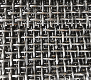 Đen <span class=keywords><strong>65Mn</strong></span> thép crimped dệt dây lưới mỏ sàng rung màn hình lưới - Product Image 5