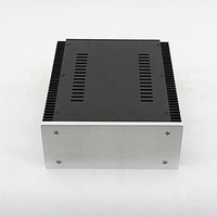 RUITU 2607 Boîtier de sortie en alliage d'aluminium à double radiateur pour système audio Hifi et haut-parleur de cinéma maison