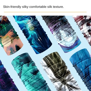 Mascherina estiva da equitazione senza cuciture in seta di ghiaccio con cappuccio magico a righe stampato con stampa digitale protezione solare all'aperto cappa da attività - Product Image 4