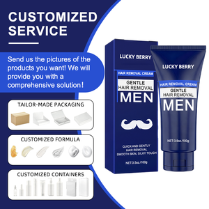 Nouvelle Tendance Crème Dépilatoire pour Hommes Formule Sensible 3.5 OZ avec Applicateur pour Jambes, Bras et Zones Abdominales - Product Image 1