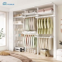 Approvisionnement d'usine Ménage Vestiaire Montable Chambre Armoire Placard Walk In Garde-robe Système Ouvert