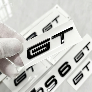 Emblema Trasero con Cuatro Anillos Negros de Audi para RS6 <span class=keywords><strong>GT</strong></span> <span class=keywords><strong>RS</strong></span> <span class=keywords><strong>E</strong></span>-<span class=keywords><strong>tron</strong></span> <span class=keywords><strong>GT</strong></span> Q6L <span class=keywords><strong>E</strong></span>-<span class=keywords><strong>tron</strong></span>, Adorno para Maletero - Product Image 1
