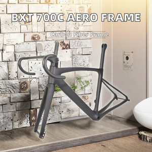 Cuadro de <span class=keywords><strong>Bicicleta</strong></span> de Carretera de Carbono XD Aero Design 700C, de Una Velocidad, Ligero, Hecho a Mano, para Gravel, con Manillar Integrado Interno - Product Image 3