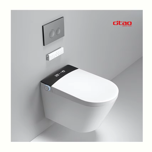 Nouveau design d'aisance occidentale en céramique pour toilettes et accessoires pour toilettes et salles de bains ensemble de cuvettes de toilette intelligentes suspendues au mur - Product Image 1