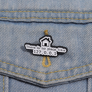 Vui Lập Trình Men Pins Tùy Chỉnh 127.0.0.1 Home Mạng Trâm Cài Ve Áo Phù Hiệu <span class=keywords><strong>Geek</strong></span> Đồ Trang Sức Quà Tặng Bán Buôn - Product Image 2