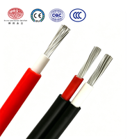 Câble photovoltaïque basse tension PV1-F, résistant aux intempéries, aux UV, en cuivre étamé, XLPE, indice de protection IP67, 1*1.5