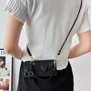 Étui de Téléphone Antichoc avec Porte-Monnaie, Porte-Cartes et Cordon Bandoulière pour <span class=keywords><strong>iPhone</strong></span> 15 <span class=keywords><strong>Pro</strong></span> Max 14 Plus 13 12 <span class=keywords><strong>11</strong></span> XR X - Product Image 4