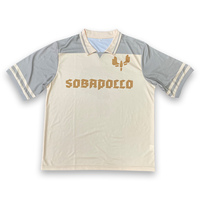 Ropa de calle personalizada camiseta de fútbol para hombre uniforme al por mayor ropa de fútbol de malla Retro