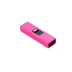 Diskon besar pemantik kualitas tinggi grosir Logo kustom aksesoris merokok listrik sebagai hadiah untuk tembakau pemantik USB