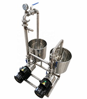 Filtre à membrane céramique HCCM en acier inoxydable à échelle pilote avec réservoir sous pression pour utilisation en laboratoire, réutilisation de l'eau, 110V/220V/380V
