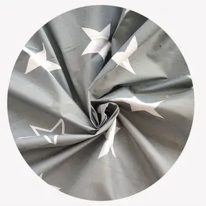 Factory direct polyester bed gray little star cartoon student dormitory bed curtain sheet bed curtain fabric