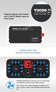 2kw تيار مستمر 12 فولت 24 فولت 48 فولت إلى التيار المتناوب 220 فولت موجة نقية شرط محول طاقة العاكس - Product Image 5