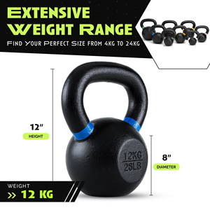 Kettlebell de compétition robuste avec revêtement en poudre pour l'entraînement (vente en gros) - Product Image 3