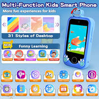 Smartphone éducatif pour enfants avec écran HD de 2,8 pouces, capteur CMOS, fonction MP3, matériau plastique - Cadeau de Noël