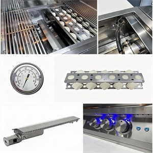 Parrilla de Gas Empotrada de Acero Inoxidable Premium Moderna, Encendido Electrónico por Pulsador, Dispositivo de Seguridad, 5 Quemadores para Interior/Exterior G-5 - Product Image 6