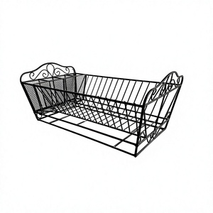 Étagère de rangement multifonctionnelle en fer pour fourchettes, cuillères et couteaux, panier décoratif pour cuisine, support de vaisselle et égouttoir - Product Image 1
