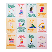 Cartes d'affirmations positives personnalisées pour le sommeil et le bien-être, avec support – Utilisation familiale, écologiques et durables, impression personnalisée