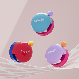 Enjoy Life Suction <b>Toothpaste</b> <b>Holder</b> Wall Mounted Plastic Circular Contemporary Bathroom Storage Rack - Product Image 2
