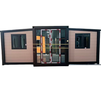 Maison conteneur extensible 4 chambres pour grande famille, entièrement équipée de plomberie et d'électricité, certifiée CE, avec pièces de rechange gratuites, prête à être expédiée
