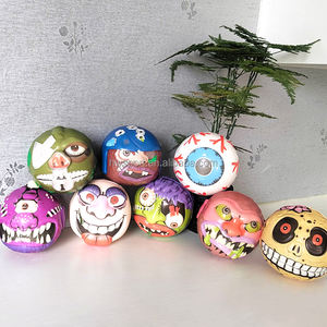 كرات ضغط ترويجية على شكل رأس وحش، مصنوعة من الفوم البولي يوريثين، معتمدة من CE، مجموعة من 8 قطع، كرة لتخفيف التوتر للأطفال - Product Image 2