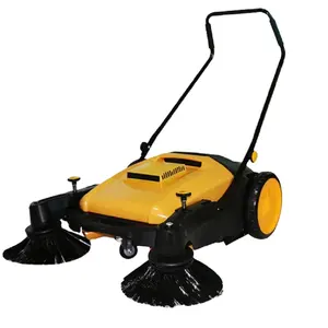 Machine manual parking lot sweepers rotate hand push floor dust sweeper vacuum cleaner