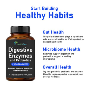 Capsules d'enzymes digestives de qualité supérieure en vrac favorisant la digestion et l'équilibre intestinal, complément pour la santé de l'estomac - Product Image 2
