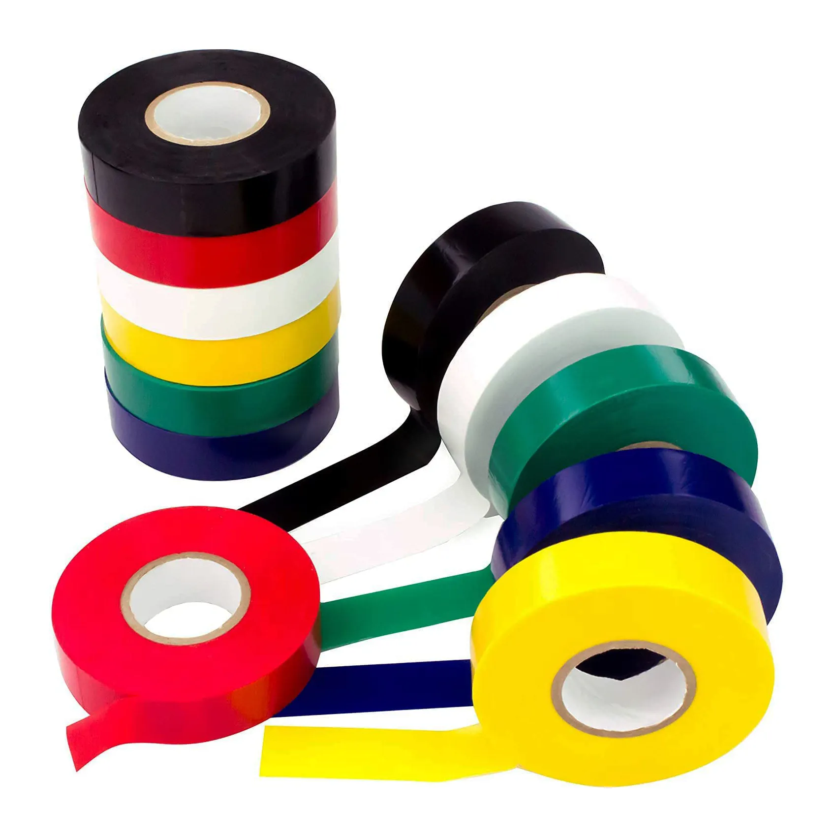 China wholesale price supplier iridescent insulation Heat resistant Flame Retardant multi color pvc electrical tape