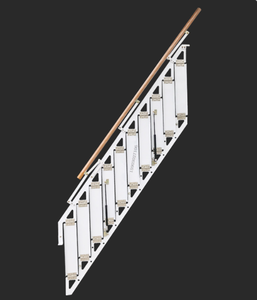 <span class=keywords><strong>Escalera</strong></span> <span class=keywords><strong>Plegable</strong></span> Moderna de Acero Inoxidable para Uso Doméstico, <span class=keywords><strong>Escalera</strong></span> Interior para Loft o Dúplex, <span class=keywords><strong>Escalera</strong></span> para Apartamentos Pequeños, para Interiores y Exteriores - Product Image 5