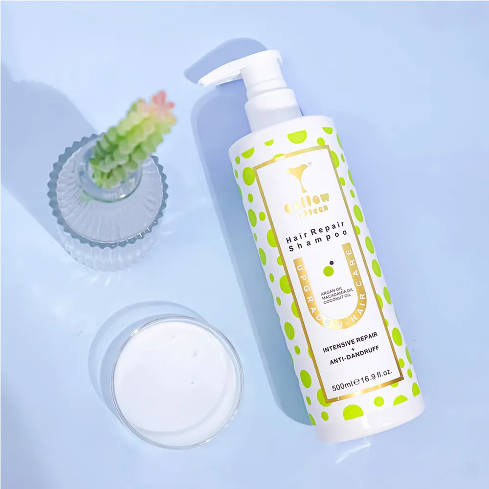 LOGO shampoo natural orgânico para limpeza e cuidado diário, shampoo anti-caspa suavizante e reparador