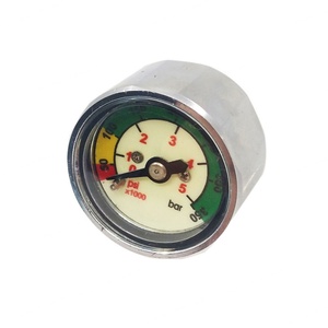 Manómetro de Buceo Pony Bottle de 1 Pulgada, Alta Presión 350BAR / 5000 PSI, Roscas 7/16"-20UNF - Product Image 2