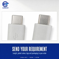 Câble USB-C en silicone LUNGKAY 5 Gbps 60 W OD 5,0 mm 22 AWG 30 AWG Cuivre étamé OEM ODM Personnalisé
