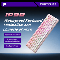 Furycube IP98 Pro 19-Key Rollover 98 Keys Mechanical Feel Keyboards RGB Backlit 2.4GHz Wireless Membrane Keyboard