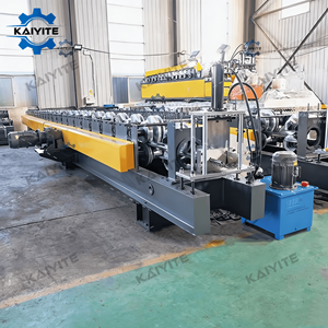 Machine <span class=keywords><strong>à</strong></span> former des gouttières de haute précision 45 #   Machine de profilage de rouleaux pour gouttières de drainage de toiture en acier trempé chromé dur - Product Image 2