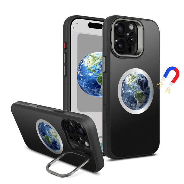 Custom Phone Case Magnet NFC E Ink Screen Photo Stand Case for iPhone 16 Pro Max Smart Display Screen DIY Photo Cover for iPhone