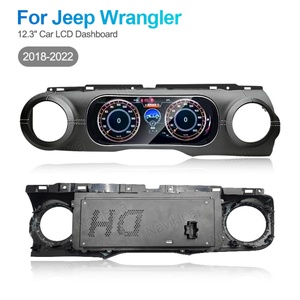 NaviHua 12.3 Inch Digital Cluster LCD Dashboard Cockpit Upgrade <b>for</b> Jeep Wrangler JL 2018-2022 Interior Kit Multimedia - Product Image 2