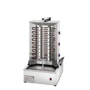 Máquina de aperitivos de oriente medio, máquina eléctrica de tres fuegos para Shawarma Kebab, K1079-1