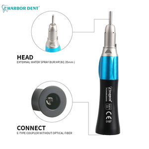 طقم قبضة أسنان عالية السرعة بثلاث رشاشات ماء <span class=keywords><strong>2</strong></span>/4 فتحات، زر ضغط للتحكم بالسرعة العالية/المنخفضة، توربين طاقة لمعدات الأسنان - Product Image 3