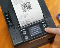 Imprimante thermique de reçus et codes-barres 80 mm avec MQTT, Bluetooth sans fil, WiFi, impression de factures et écran LCD