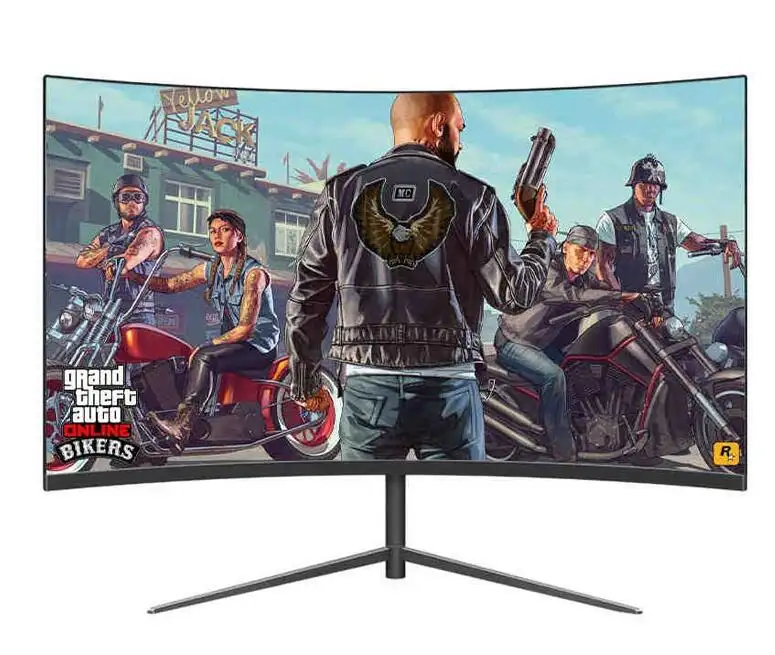 Moniteur PC mural sans cadre Moniteur incurvé 24 pouces 1K 144Hz 165Hz PC de jeu Freesync Gsync LCD LED Moniteurs PC