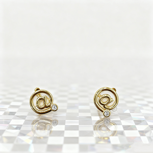 Ingrosso gioielli in ottone Unisex placcato oro 14k alla moda romanzo di nicchia personalità speciale <span class=keywords><strong>Alfabeto</strong></span> simbolo orecchini <span class=keywords><strong>Alfabeto</strong></span> - Product Image 4