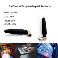 Antenas Verticales Compactas de 2.4GHz 5GHz WiFi/WLAN 3.5dbi Zigbee con Clasificación IP67 y Potencia de Entrada de 50W para Routers y Decodificadores Inalámbricos