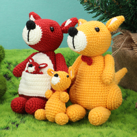 Vente chaude Crochet Jouets À La Main Tricoté En Peluche En Peluche Fil Crochet Animaux Jouets Crochet Kit pour Débutants