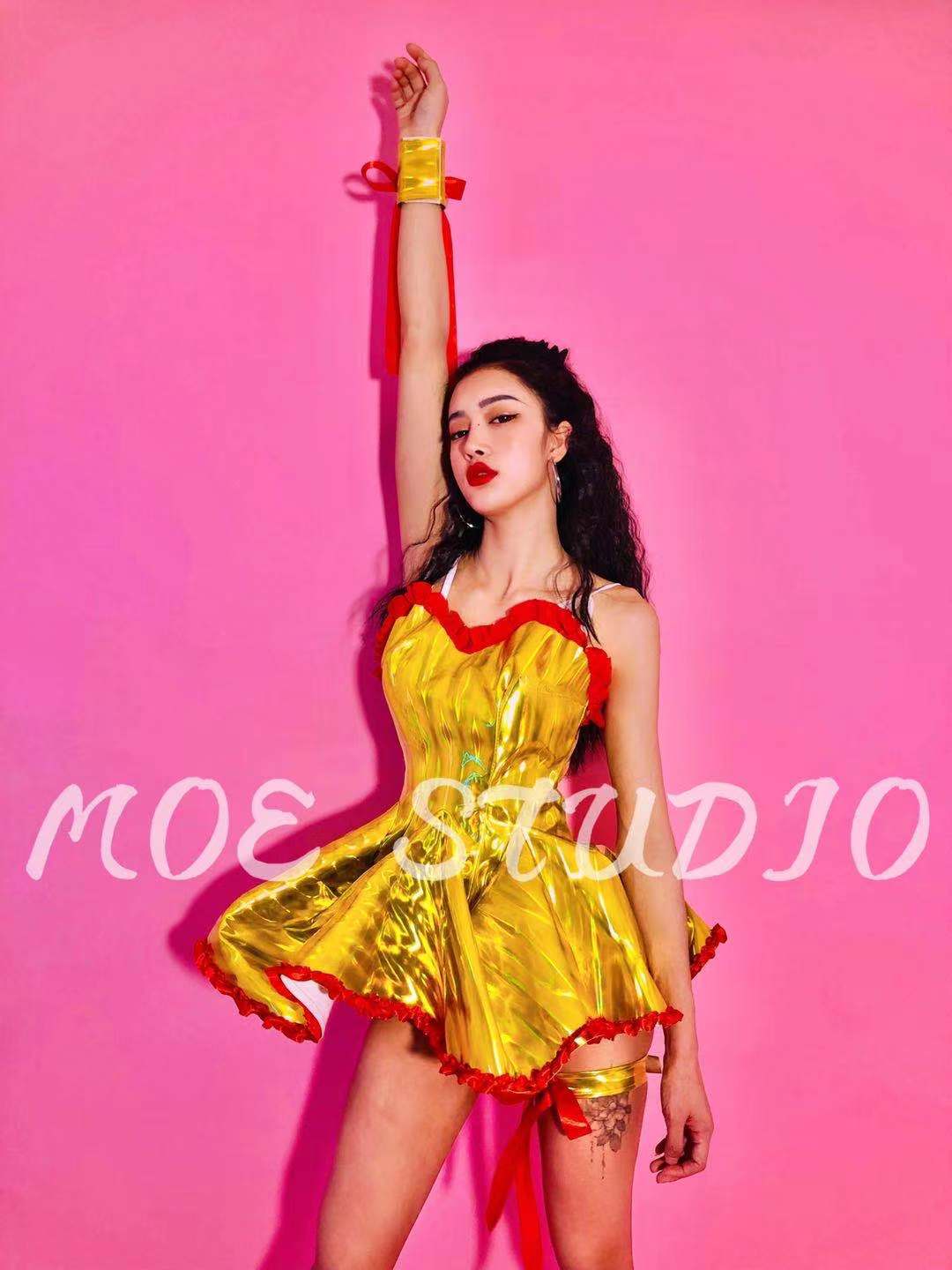 gold gogo dress Vintage 60s GoGo Dress Gold Crisscross on Black Net c 1967 main image 1