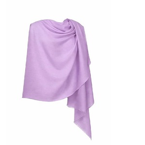 Soft Lightweight Cashmere Fine Wool Plain Hand Dyed Stole for Women Luxury Elegant <b>Wrap</b> <b>Shawl</b> Winter Fashion Accessories Bulk - Product Image 1